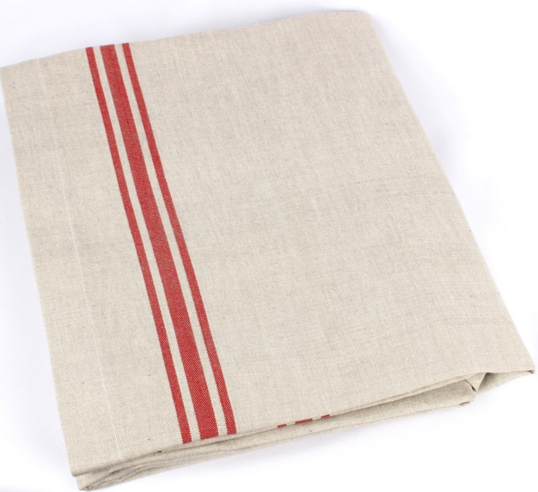 Marseille linen union table cloth 140x180cm red Code: TC-MAR/180/RED image 0